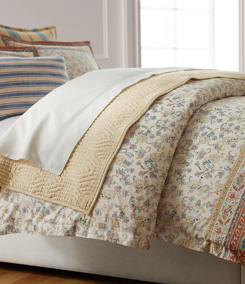 Lauren Ralph Lauren Bering Collection Paisley Cotton Percale Duvet Cover Mini Set