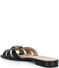 Lauren Ralph Lauren Blaike Leather Toggle Slide Sandals