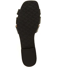 Lauren Ralph Lauren Blaike Leather Toggle Slide Sandals