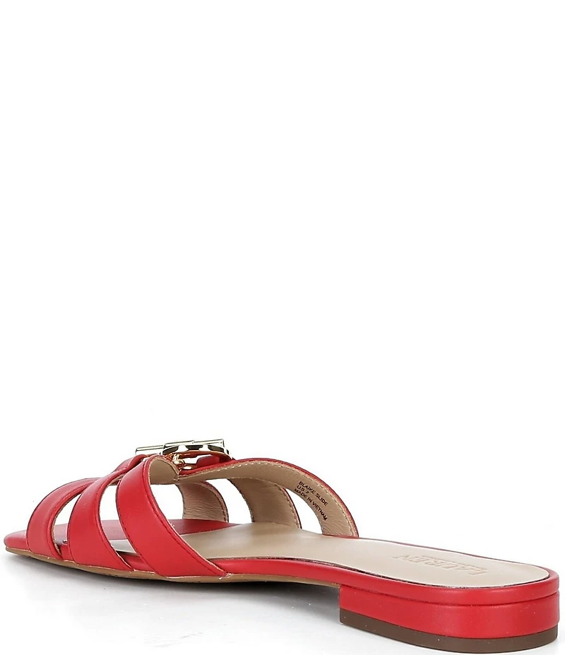 Lauren Ralph Lauren Blaike Leather Toggle Slide Sandals