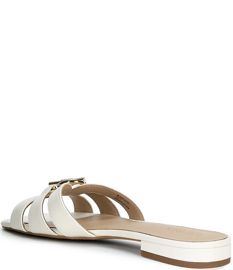 Lauren Ralph Lauren Blaike Leather Toggle Slide Sandals