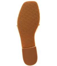 Lauren Ralph Lauren Blaike Leather Toggle Slide Sandals