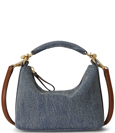 Lauren Ralph Lauren Blaike Washed Denim Mini Top Handle Bag