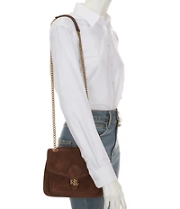 Lauren Ralph Lauren Small Bradley Suede Convertible Shoulder Bag
