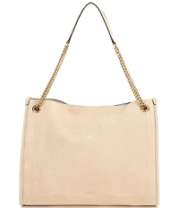 Lauren Ralph Lauren Bradley Suede Luxe Pebble Shopper Tote Bag