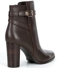 Lauren Ralph Lauren Brooke Calfskin Heeled Booties