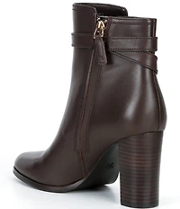 Lauren Ralph Lauren Brooke Calfskin Heeled Booties