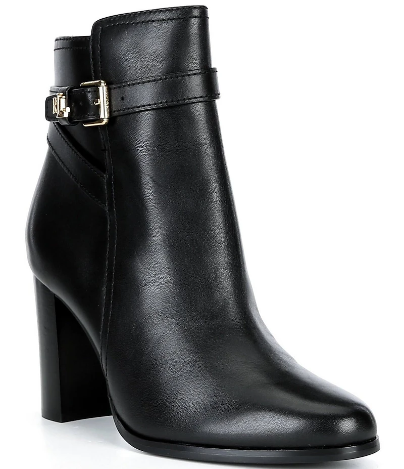 Lauren Ralph Lauren Brooke Calfskin Heeled Booties