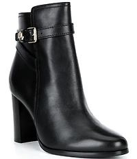 Lauren Ralph Lauren Brooke Calfskin Heeled Booties