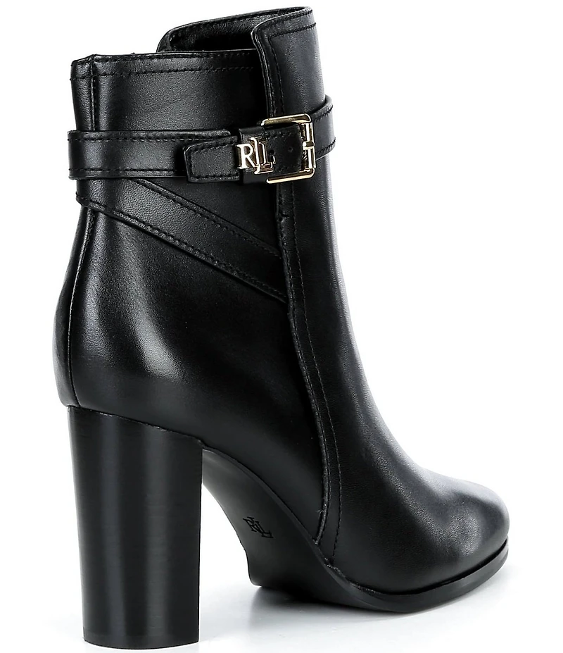Lauren Ralph Lauren Brooke Calfskin Heeled Booties