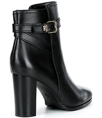 Lauren Ralph Lauren Brooke Calfskin Heeled Booties