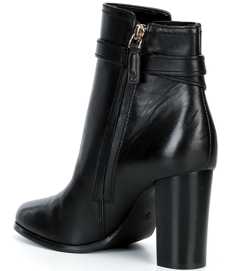 Lauren Ralph Lauren Brooke Calfskin Heeled Booties