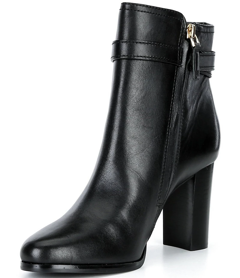 Lauren Ralph Lauren Brooke Calfskin Heeled Booties