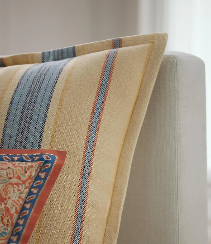 Lauren Ralph Lauren Brooks Multi Striped Pattern Euro Sham