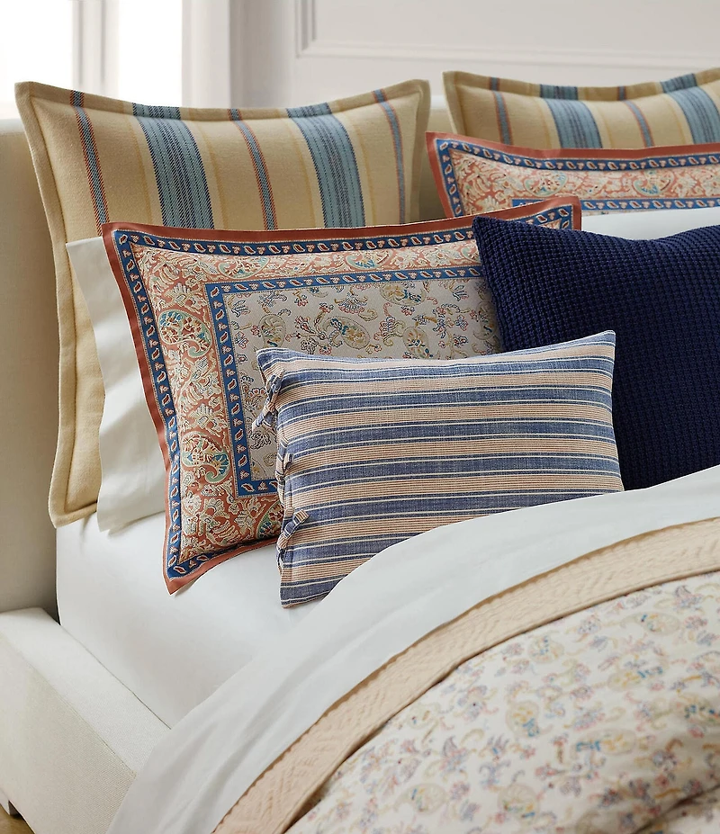 Lauren Ralph Lauren Brooks Multi Striped Pattern Euro Sham