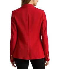 Lauren Ralph Lauren Bullion Patch Two Button Jacquard Blazer