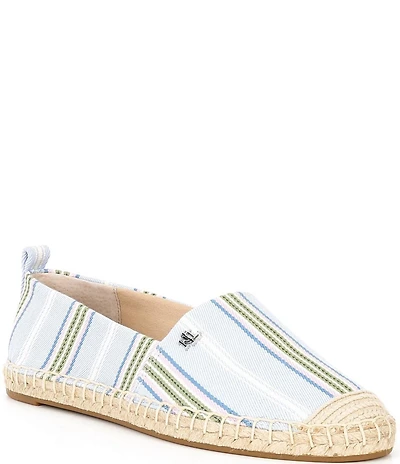 Lauren Ralph Lauren Cameryn III Striped Jacquard Espadrille Flats