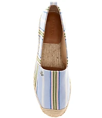 Lauren Ralph Lauren Cameryn III Striped Jacquard Espadrille Flats