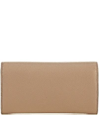 Lauren Ralph Lauren Cameryn Large Pebbled Leather Flap Wallet