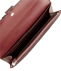 Lauren Ralph Lauren Cameryn Large Pebbled Leather Flap Wallet