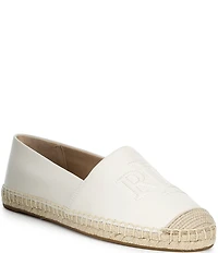 Lauren Ralph Lauren Cameryn Leather Flat Espadrilles