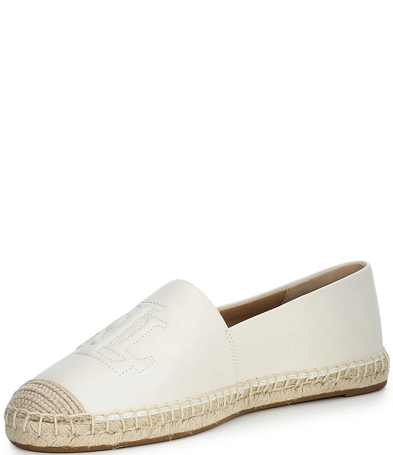 Lauren Ralph Lauren Cameryn Leather Flat Espadrilles