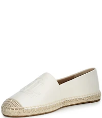 Lauren Ralph Lauren Cameryn Leather Flat Espadrilles