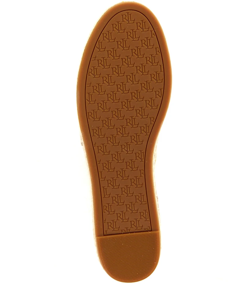 Lauren Ralph Lauren Cameryn Leather Flat Espadrilles
