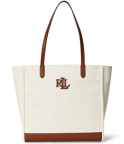 Lauren Ralph Lauren Cameryn Large Canvas Tote Bag