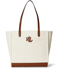 Lauren Ralph Lauren Cameryn Large Canvas Tote Bag