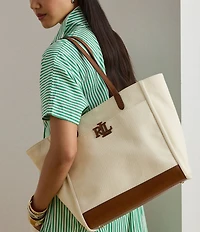 Lauren Ralph Lauren Cameryn Large Canvas Tote Bag