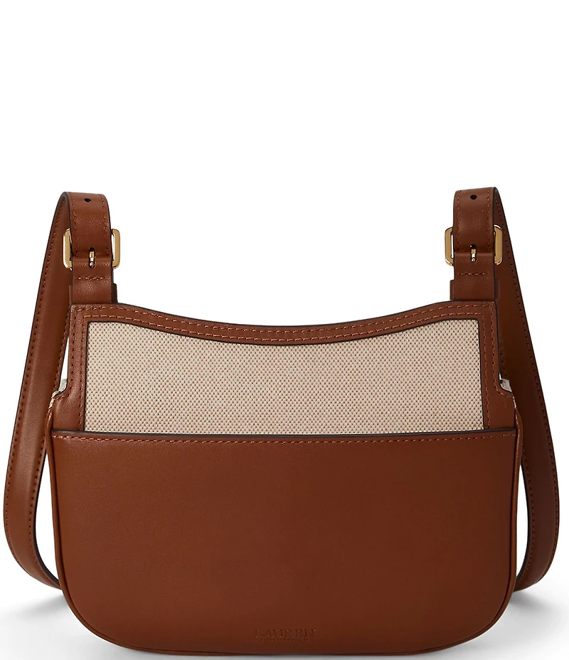 Lauren Ralph Lauren Marcy Medium Canvas Crossbody Bag