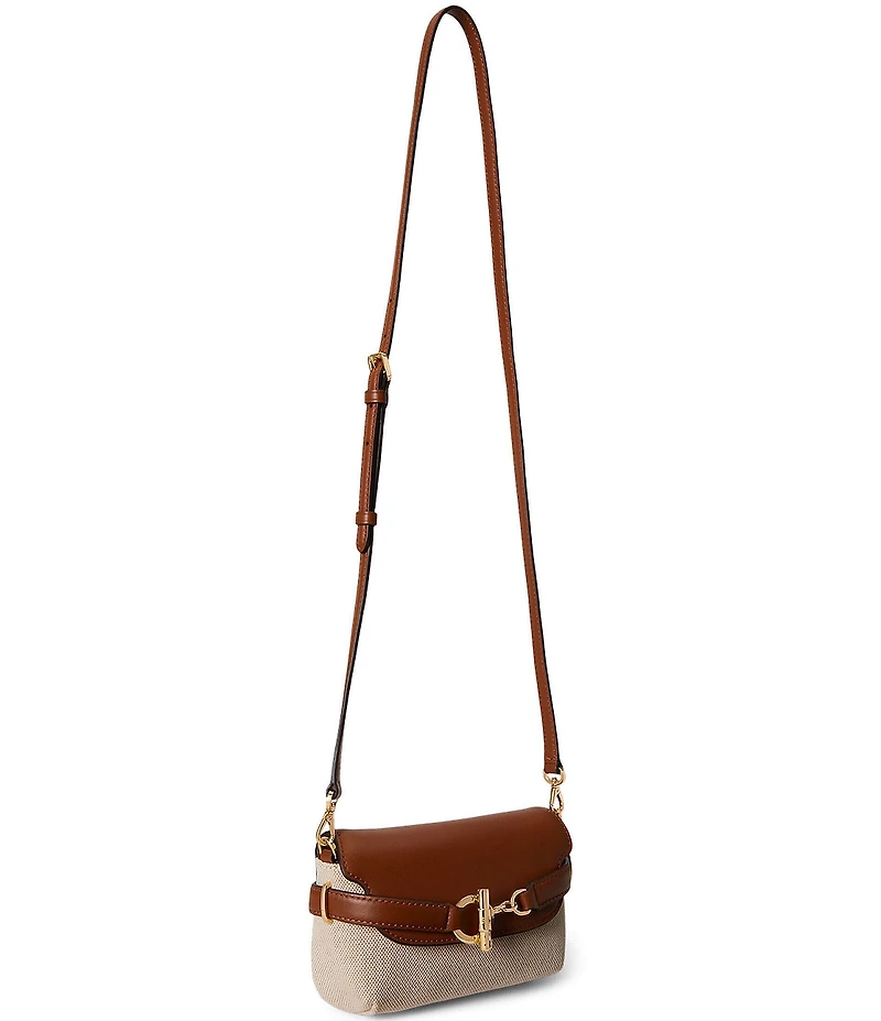 Lauren Ralph Lauren Blaike Small Belted Canvas Crossbody Bag