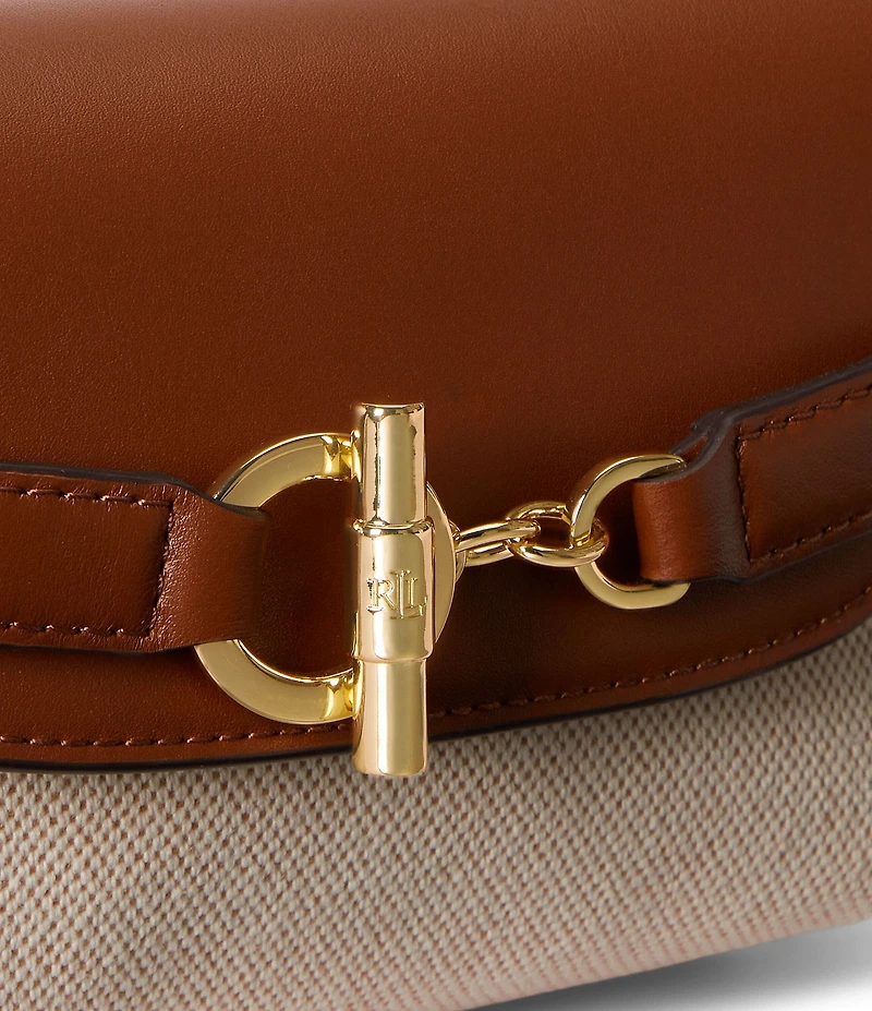 Lauren Ralph Lauren Blaike Small Belted Canvas Crossbody Bag
