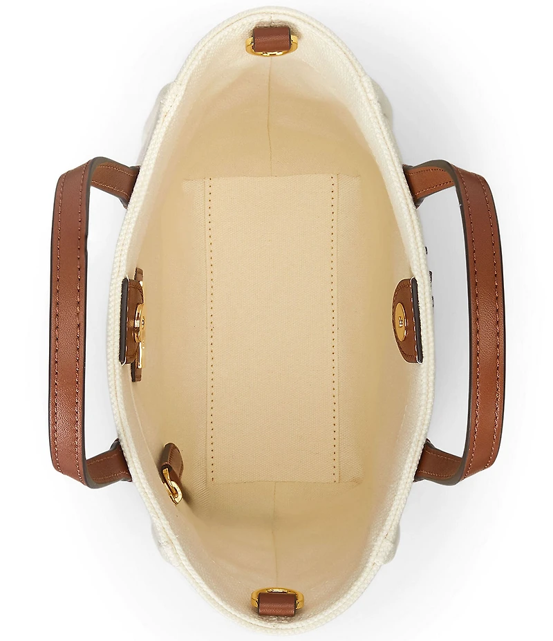 Lauren Ralph Lauren Cameryn Small Canvas Tote Bag