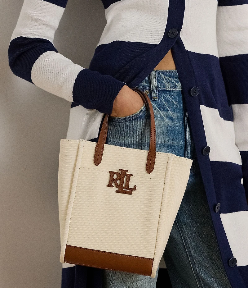 Lauren Ralph Lauren Cameryn Small Canvas Tote Bag