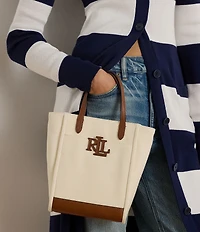 Lauren Ralph Lauren Cameryn Small Canvas Tote Bag