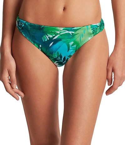 Lauren Ralph Lauren Cartago Palm Twist Side Tab Hipster Swim Bottom