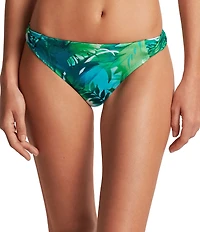 Lauren Ralph Lauren Cartago Palm Twist Side Tab Hipster Swim Bottom