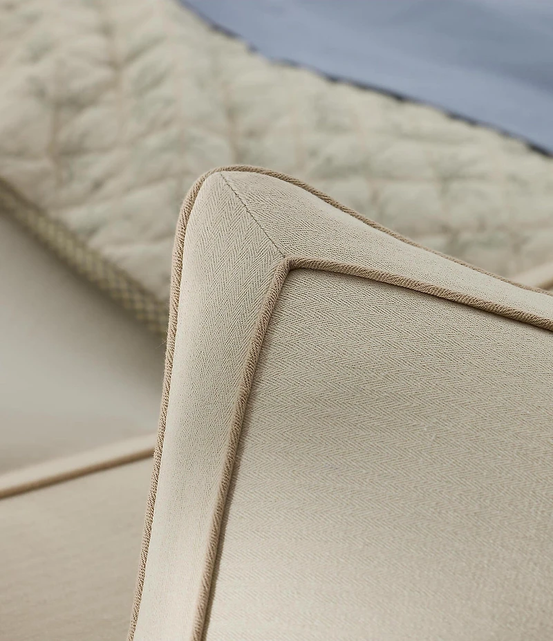 Lauren Ralph Lauren Cheswick Cotton Herringbone Framed Euro Sham
