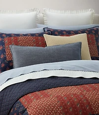 Lauren Ralph Lauren Claremont Paneled Motif Soft Cotton Floral Quilt