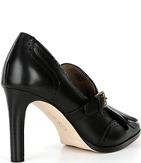 Lauren Ralph Lauren Coleen Leather Kiltie Brogue Detail Pumps