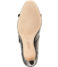 Lauren Ralph Lauren Coleen Leather Kiltie Brogue Detail Pumps