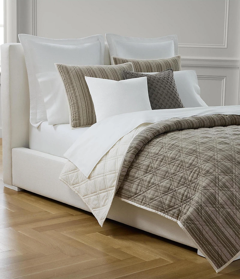 Lauren Ralph Lauren Corbyn Double-Diamond Stitched Cotton Sham
