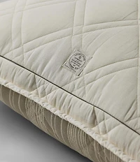 Lauren Ralph Lauren Corbyn Double-Diamond Stitched Cotton Sham