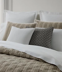 Lauren Ralph Lauren Corbyn Double-Diamond Stitched Cotton Sham