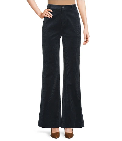 Lauren Ralph Lauren Corduroy High Rise Flare Leg Pants