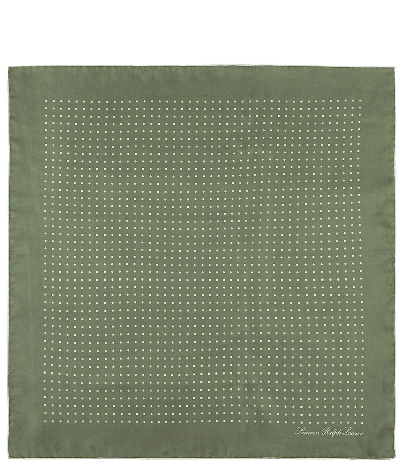 Lauren Ralph Lauren Core Dot Silk Square Scarf