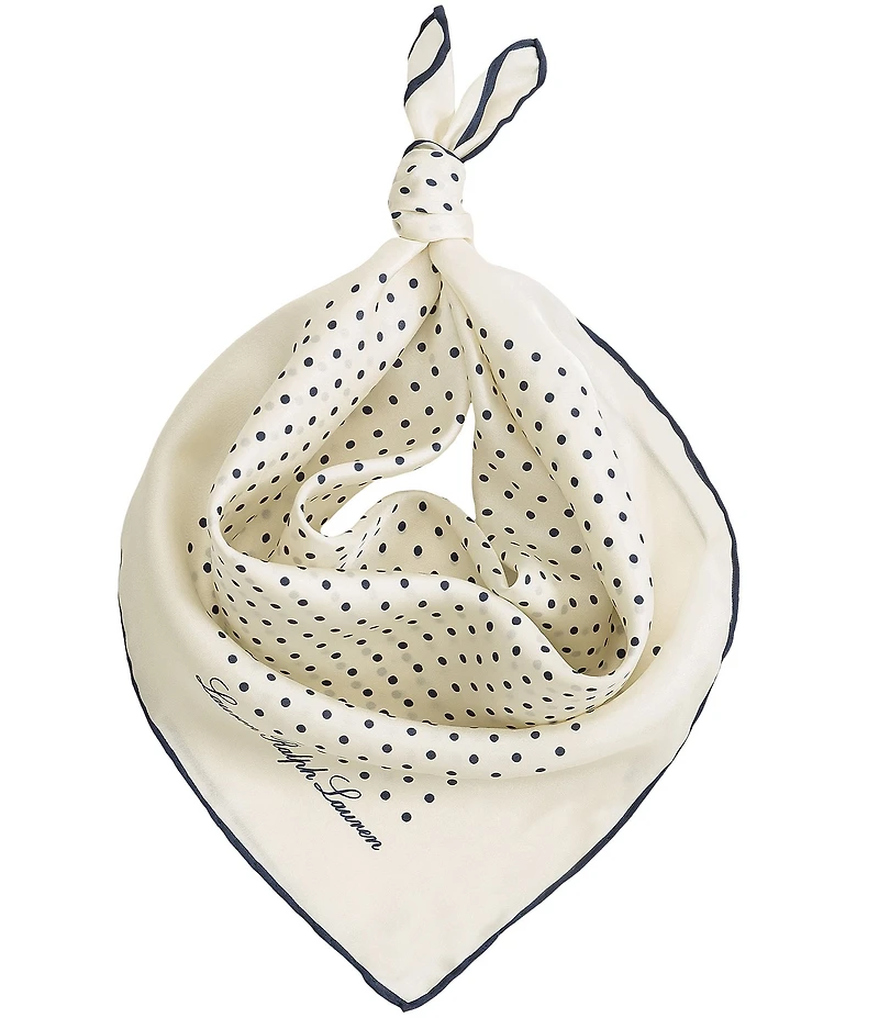 Lauren Ralph Lauren Core Dot Square Scarf