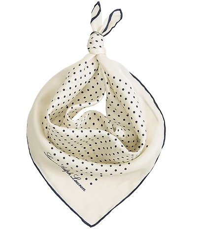 Lauren Ralph Lauren Core Dot Square Scarf